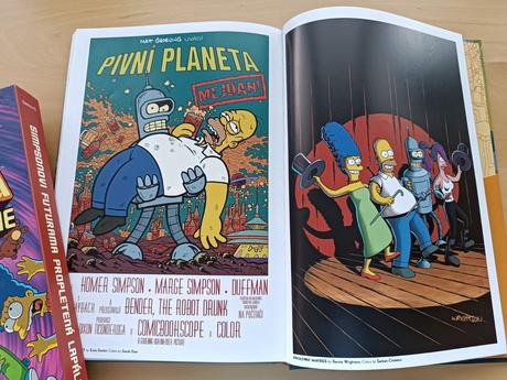 Komiks simpsonovi futurama (velká kniha+desky),