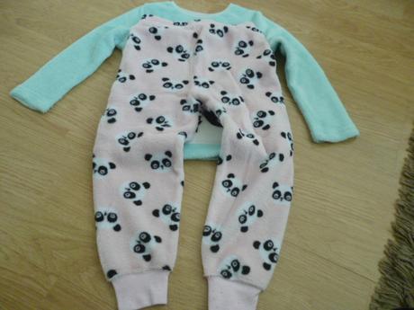 Flís komplet panda vel.4-5, 110