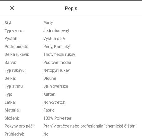 Shein společenské dlouhé šaty abaya, s