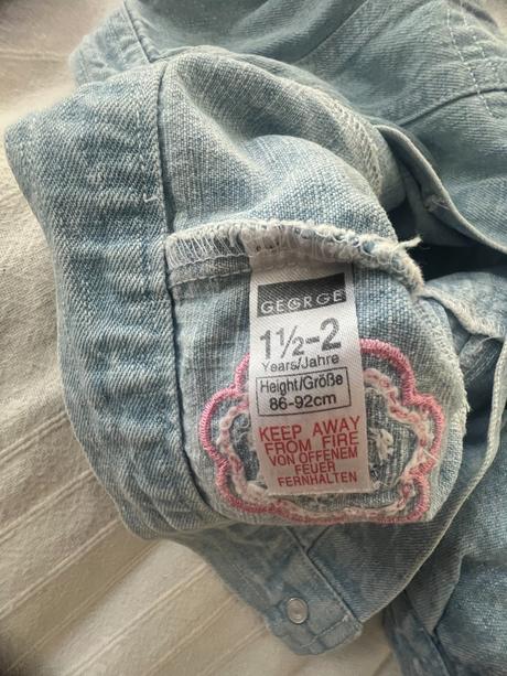 Džíska/riflová bunda vel. 1,5-2 roky/86-92, george,92
