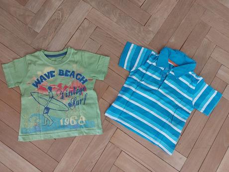 2x tričko 80/86, 80