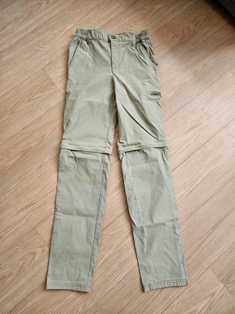 Plátěné kalhoty/kraťasy, vel. 152, 152