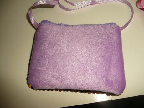 Peněženka kabelka měnivé otáčivé flitry, 