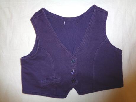 Krásná fialová bavlněná vesta, girl2girl,122