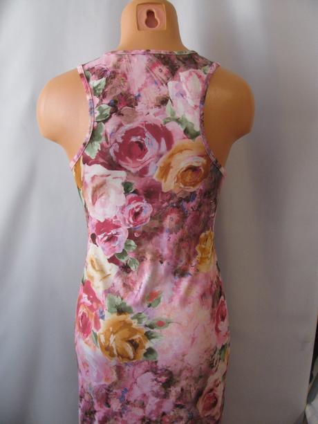 Elastické dlouhé letní květované šaty, miss selfridge,36