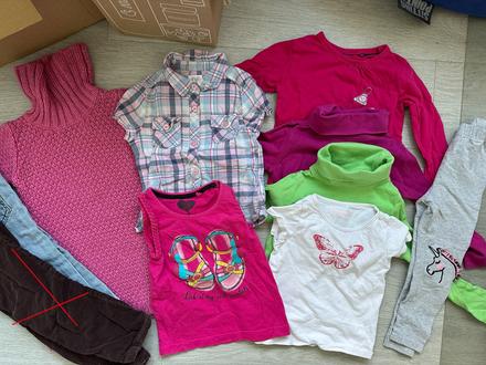 Sada oblečení, dívka, vel. 98 - 9 ks, 86–98