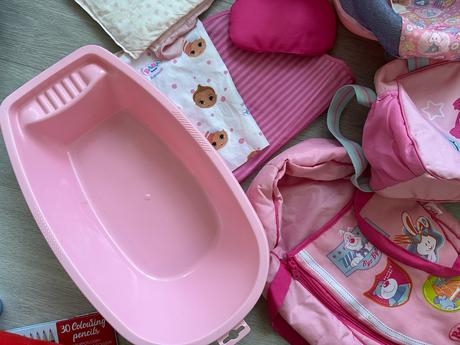 Zapf baby born autosedačka a další doplňky, 