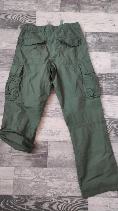 Kalhoty plátěné chlapecké rool-up 158/164, h&m,158