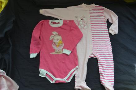 Kojenecký overal a body v.86/92,nové, 86–98