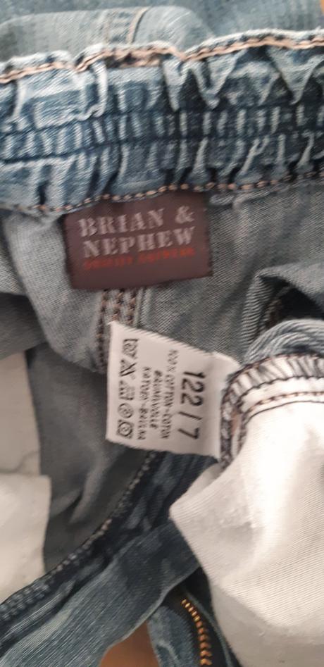 Džínové šortky, kraťasy vel. 122, 122