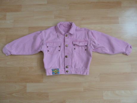 Džínová bunda & bundička vel. 122/128, 122