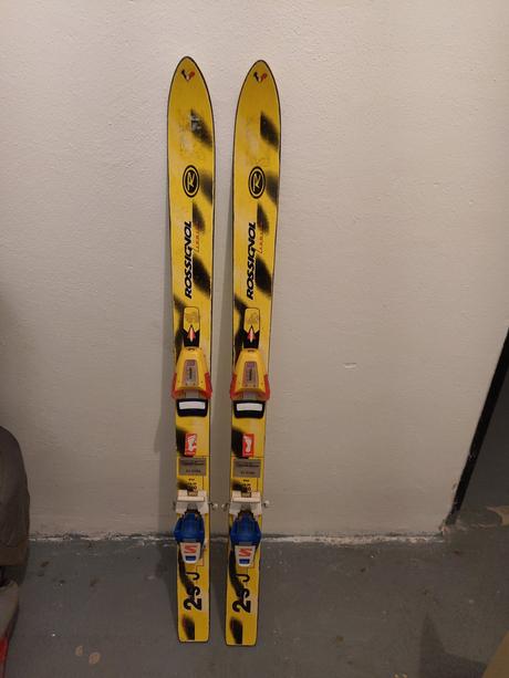 Dětské lyže rossignol 110 cm a lyžáky alpina 33, rossignol,110-119 cm