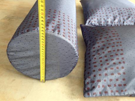 3povlaky polštář královská modrá luxus vzhled lesk, 