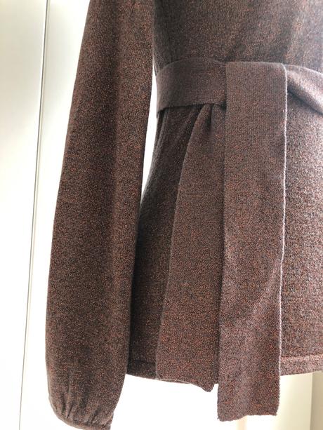 3suisses trpitivy hnedy svetr elegantní s paskem 3, 34