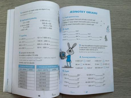 Vyplňovací sešity - 5. třída, matematika, čj, 4 ks,