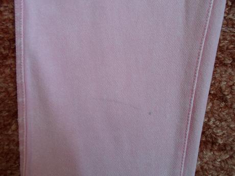 Růžové legíny tregíny džegíny kalhoty skinny, h&m,152