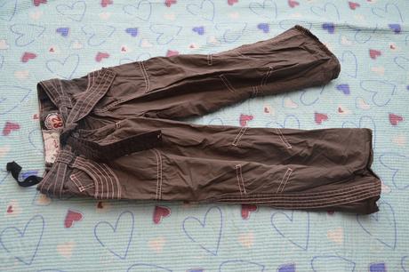 Plátěné kalhoty s regulací v pase, next,122