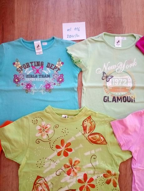 4 x tričko krátký rukáv, vel 116, c&a,116