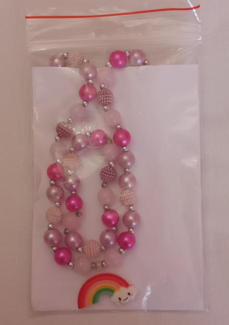 Dívčí korálky duha sada,