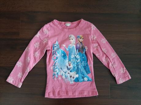 Růžové tričko frozen ledové království 104, 104