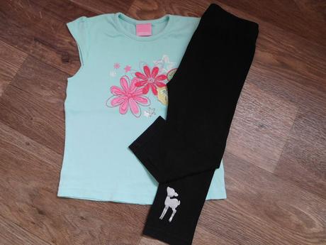 2 ks triček a legínky vel. 86/92, 86