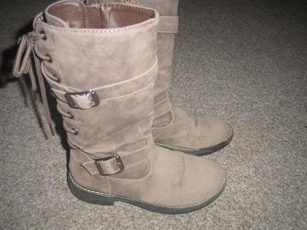 Dívčí hnědé kozačky, 30