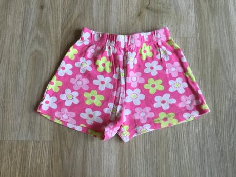 Kraťasy s kytičkami, nutmeg,80