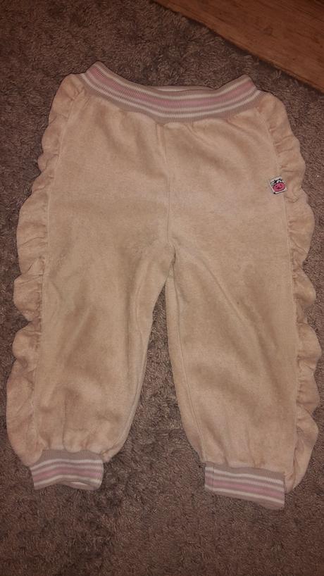 Tepláky přizpůsobivé značkové sametové, tup tup,80