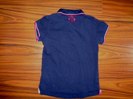 Luxusní modré límečkové tričko, 152