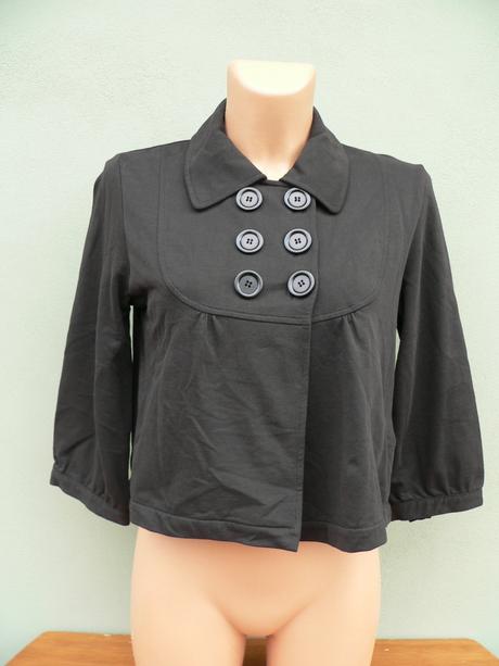 Mikinový kabátek bolerko back ground - vel.s, s