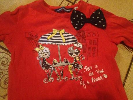 Frajerská dívčí halenka kámošky na mlsu v. 80 - 86, original marines,80