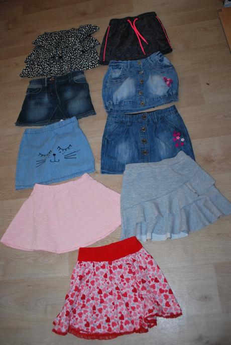 9x sukně sukýnka i jednotlivě 122/128, 122