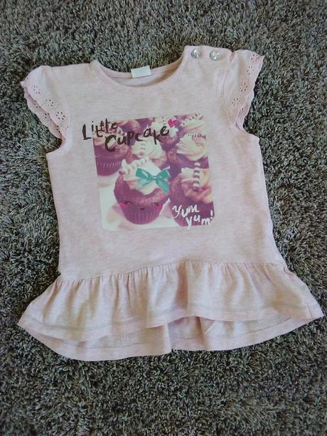 Světle růžová tunika s volánkema a madeirou na ruk, f&f,86