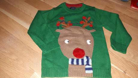 Zelený svetr se sobem, next,92