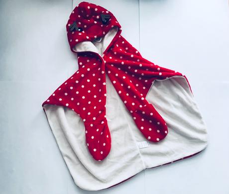 Ob/ pončo fleecové - v.2/3 roky, 98