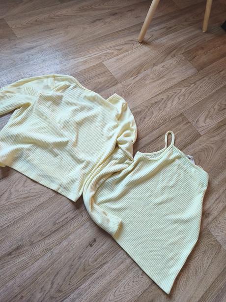 Vanilkový kardigan, h&m,164