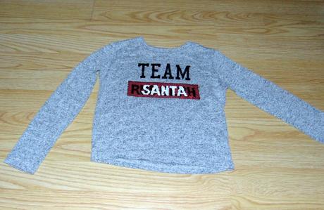 Svetřík s měnícím nápisem, primark,128