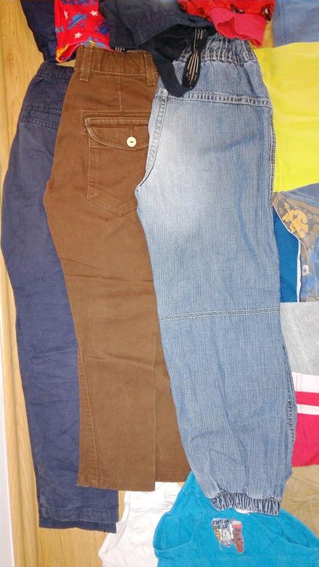 Balík mix věcí na kluka od vel.110-128, 104–116