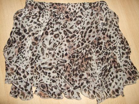 Volánová sukňa s leopardím vzorom, matalan,98