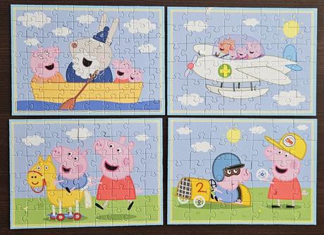 Puzzle prasátko pepa, peppa pig 4 v 1, trefl, 3+,