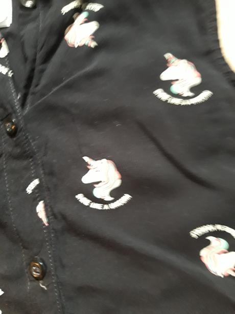 Halenka košile s unicorny 134/140, c&a,134