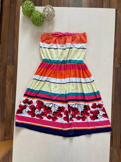 Letní třešinkové šatičky, vel s, bershka, bershka,s