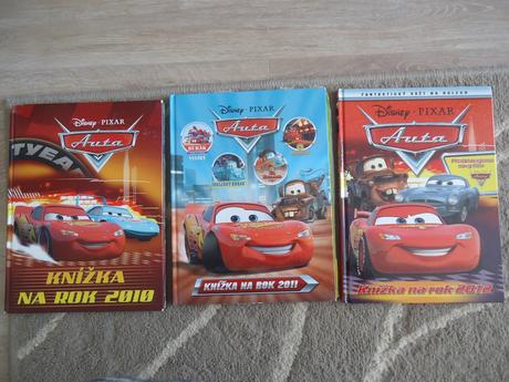 3 knížky cars,