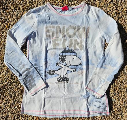 N43	dívčí pyžamo s dl. rukávem snoopy vel. 152-158, peanuts,152