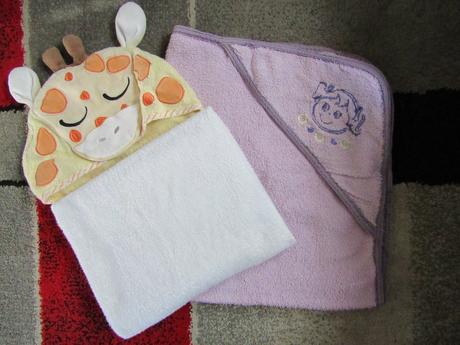 Dětské froté osušky s kapucí,