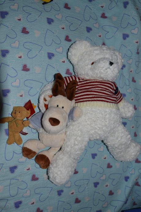 Plyšáci, 2+1 ks, velký medvěd 62 cm, sob + slon  , 