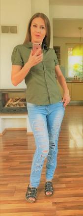 Khaki halenka vel m/l, trf, l