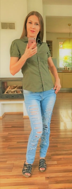 Khaki halenka vel m/l, trf, l