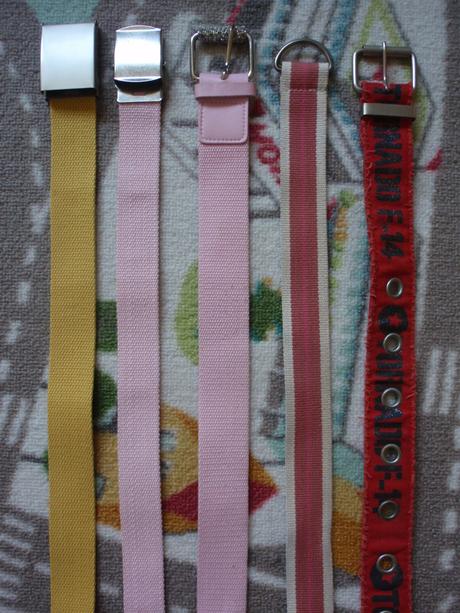 Pásek-opasek-páseček-pásky-opasky vel. m-l 5ks,