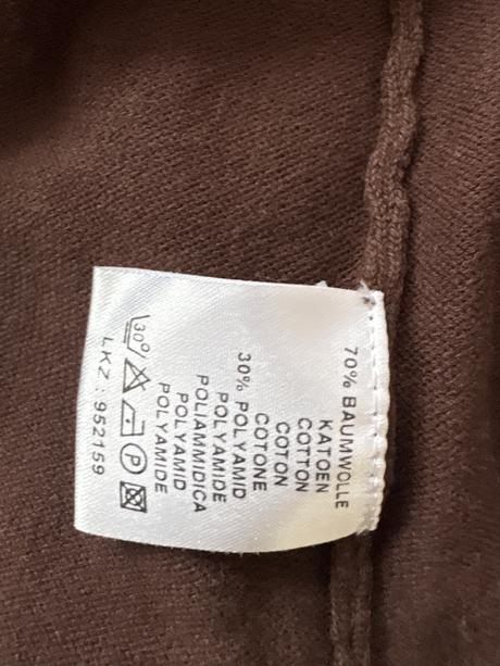 Pletený top hnědý heine 34, 34